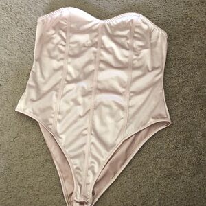 Nude/gold bodysuit
